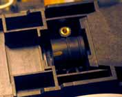 Detail lens in scannerkop Primefilm 1800i
