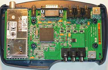 Matrox Marvel G200 break-out box from the inside