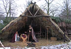 Kerststal in Waalre, 27-12-2009