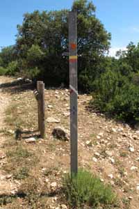 Route markeringen, Provence 25-7-2010