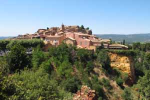 Uitzicht op Roussillon 26-7-2010