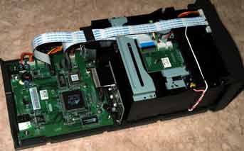 Minolta DiMAGE Scan Dual III AF-2840 dia/negatief scanner van binnen gezien
