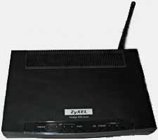 Zyxl adsl modem/router/switch