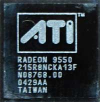 Ati Radeon 9550 detail