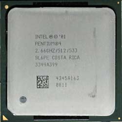 Intel Pentium 4 2,66GHz SL6PE